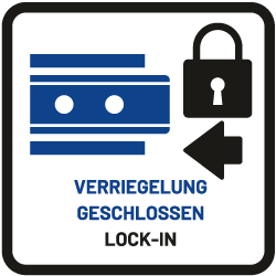 Verriegelung geschlossen