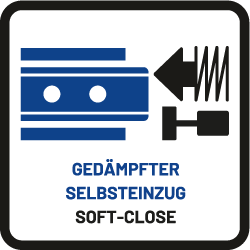 Gedämpfter Selbsteinzug
