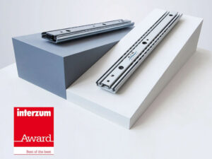 Teleskopschiene „AIR Motion" ausgezeichnet mit dem Interzum Award „Best of the Best"