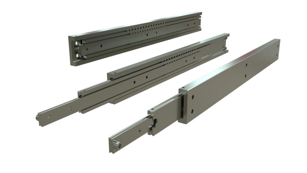 Schock Schwerlastauszüge aus Aluminium und Edelstahl